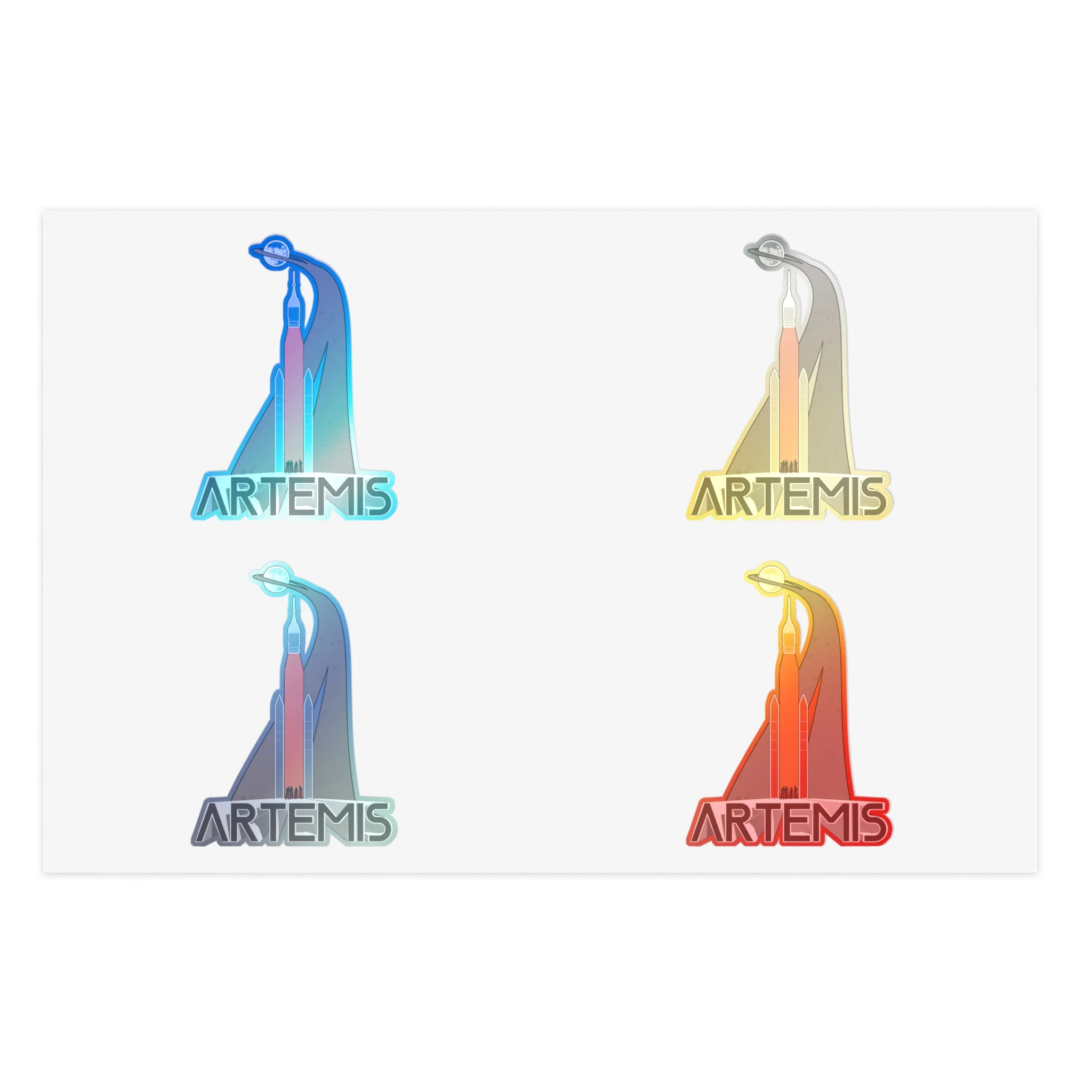 Artemis II Vintage - Sticker Sheet - Image 5