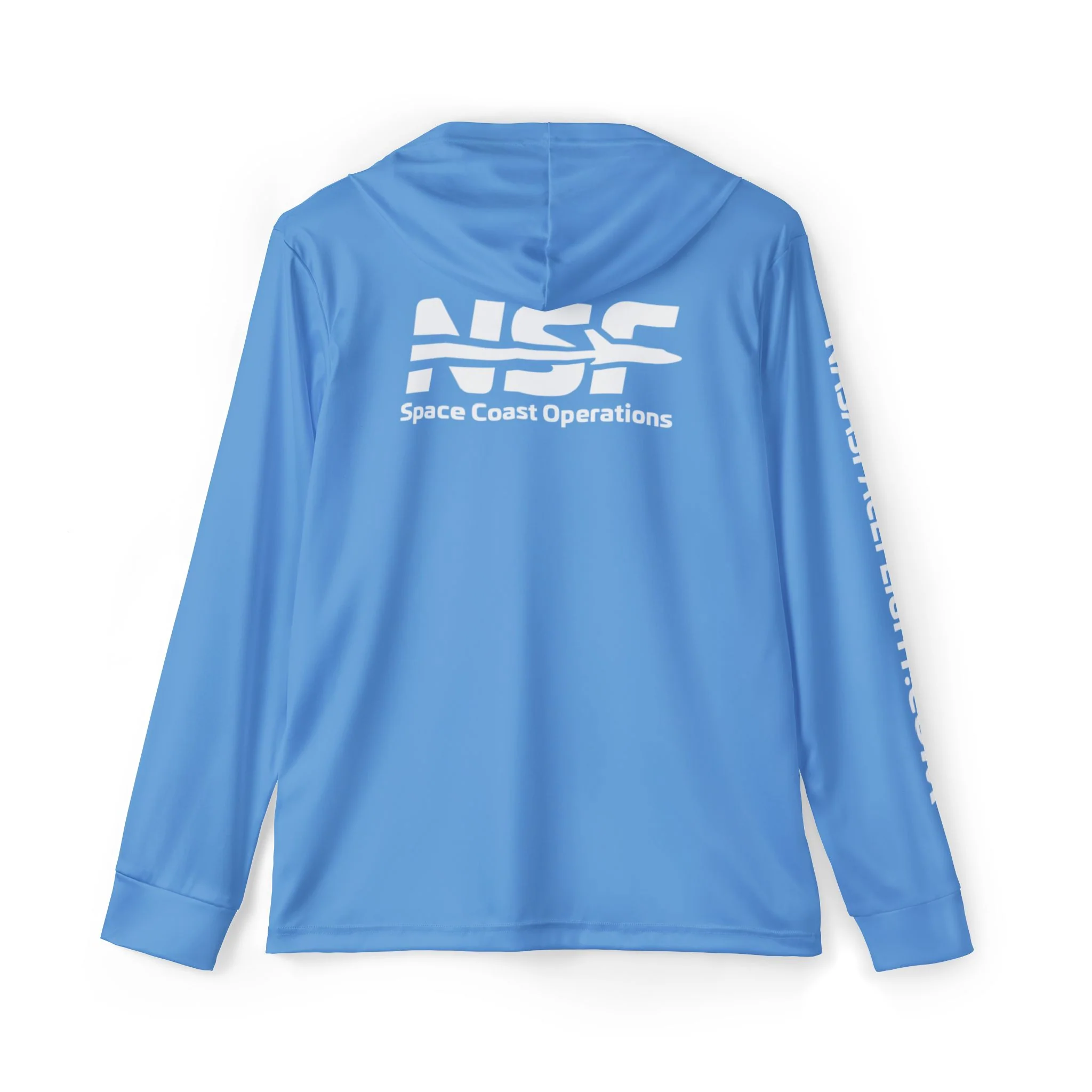 Blue & White Space Coast Sun Shirt - Image 3