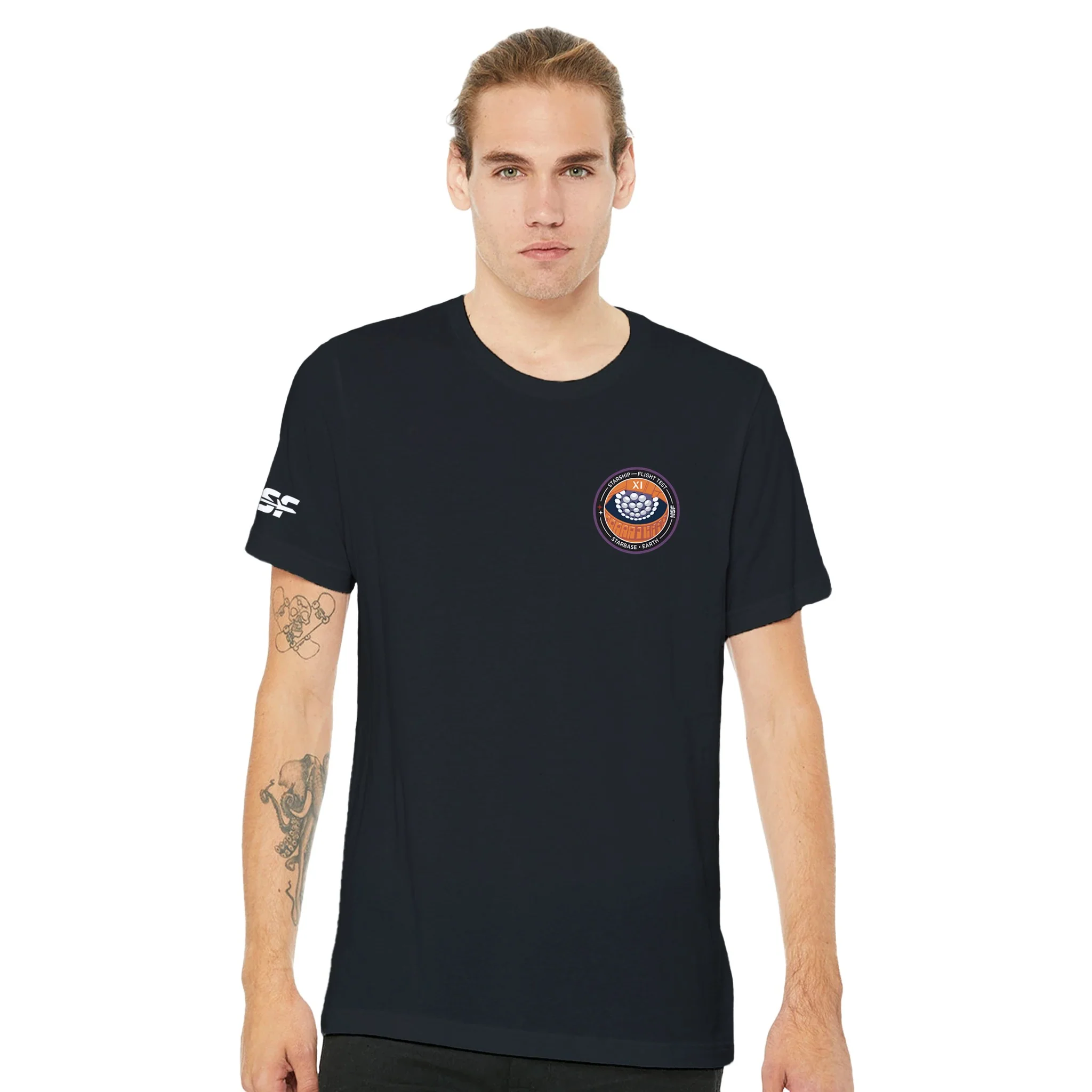 Starship Flight 11 Emblem - Unisex T-shirt - Image 4