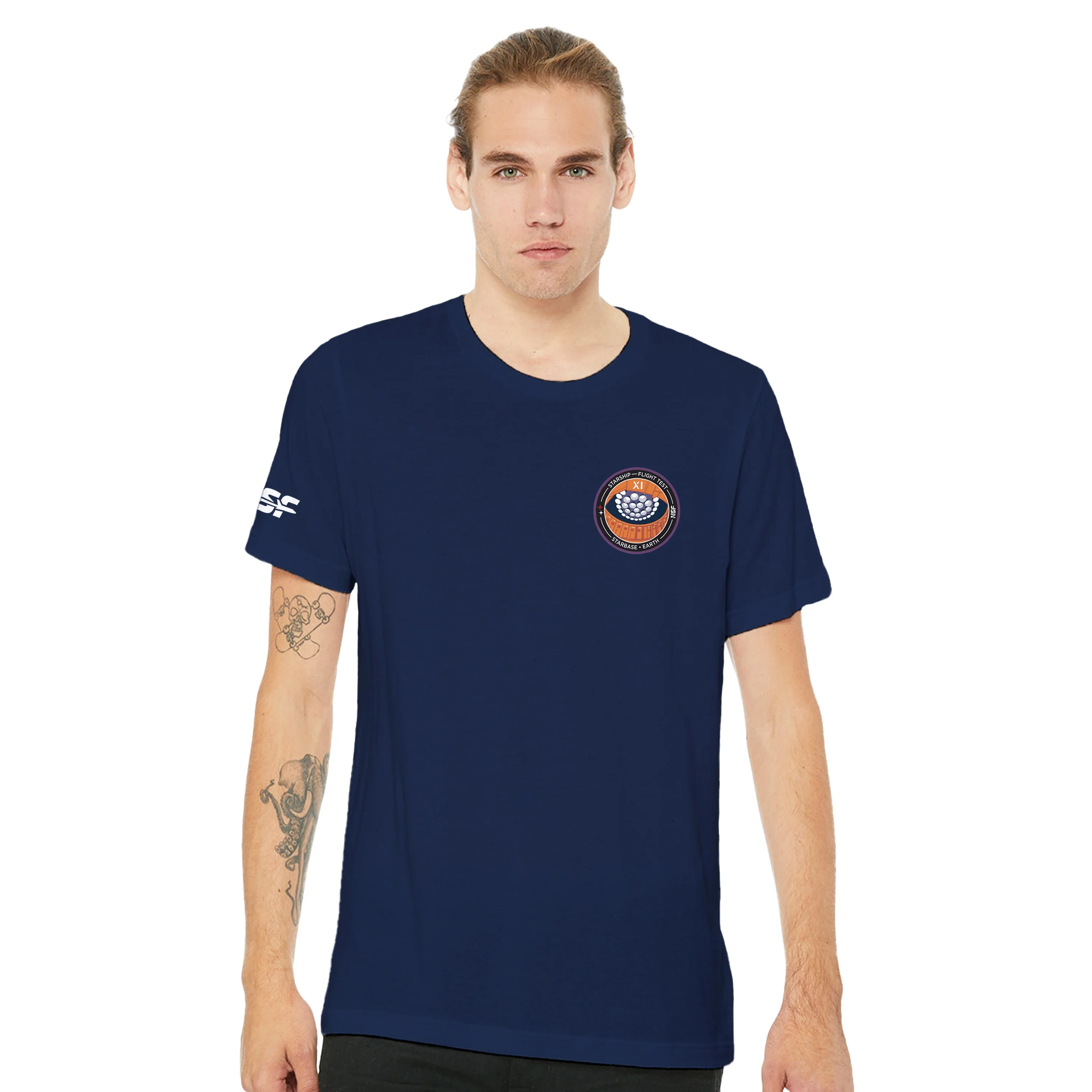 Starship Flight 11 Emblem - Unisex T-shirt - Image 8