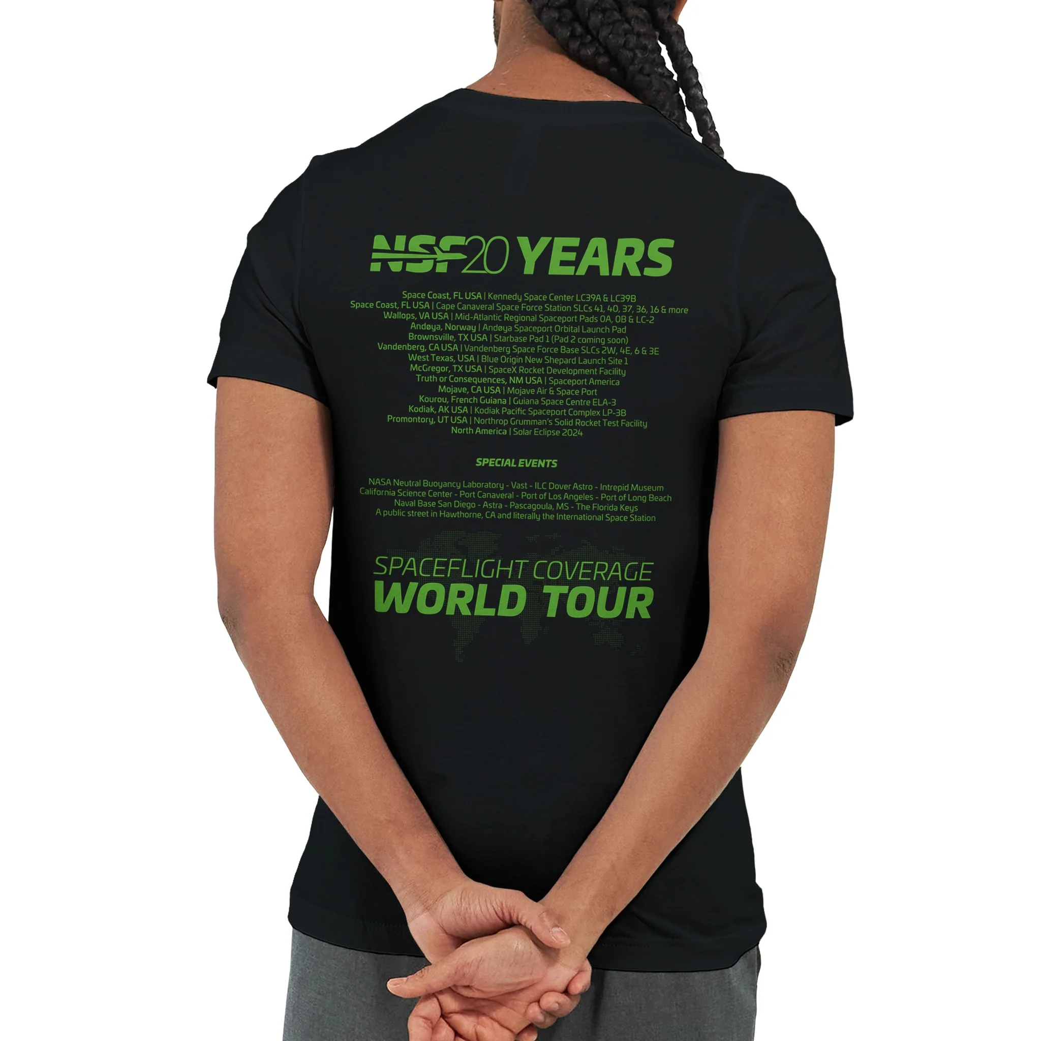 NSF UK/EU Meet Up Tour - Unisex T-Shirt ( Green & Black) - Image 3
