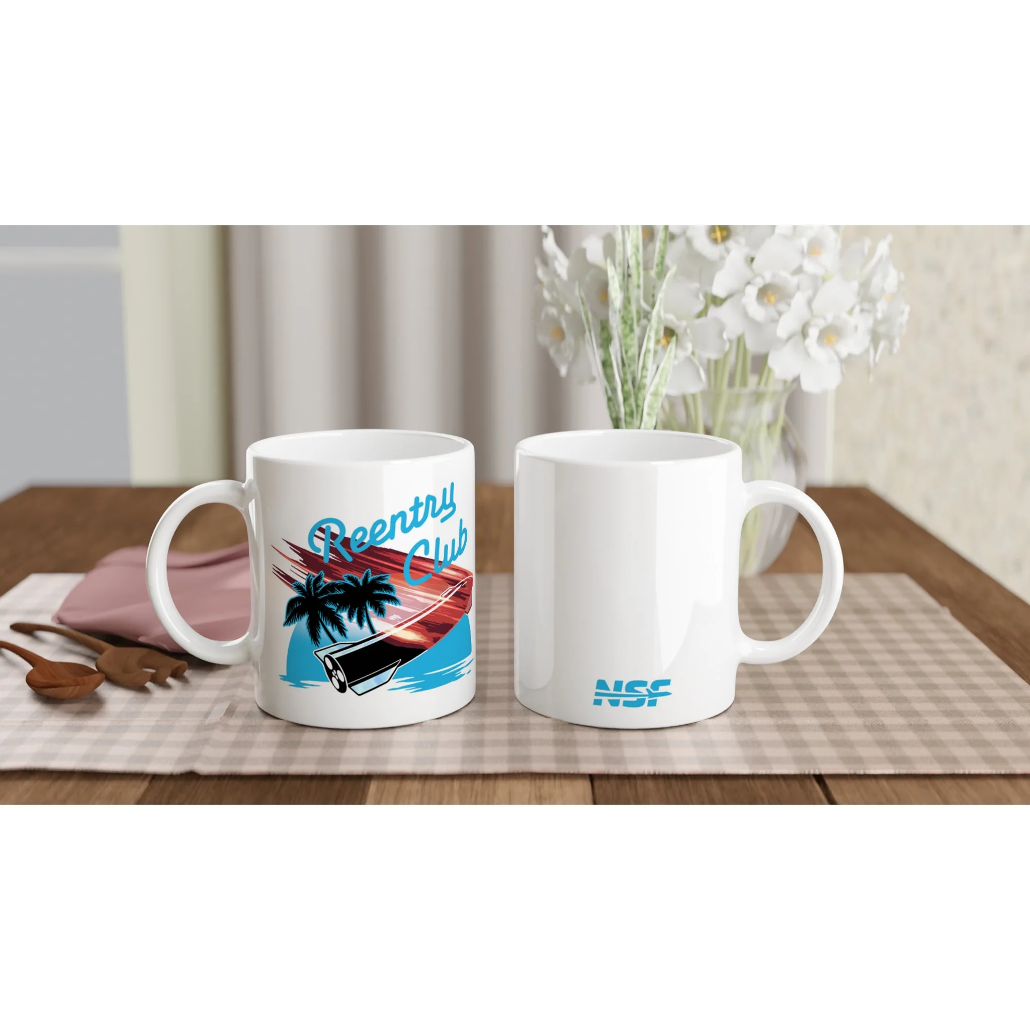 Reentry Club - White Mug - Image 3
