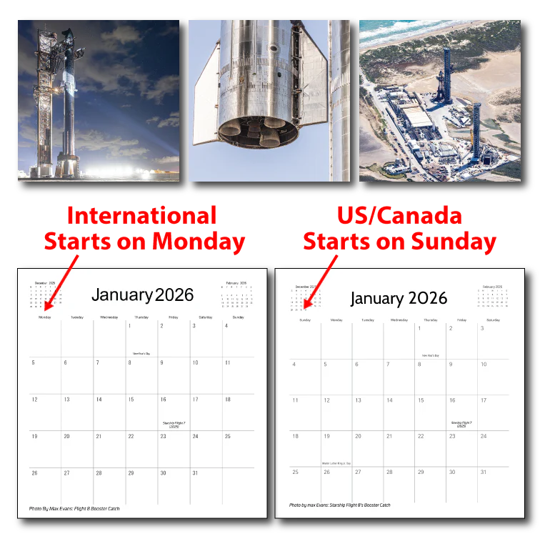 2026 Starbase Calendar - Image 3