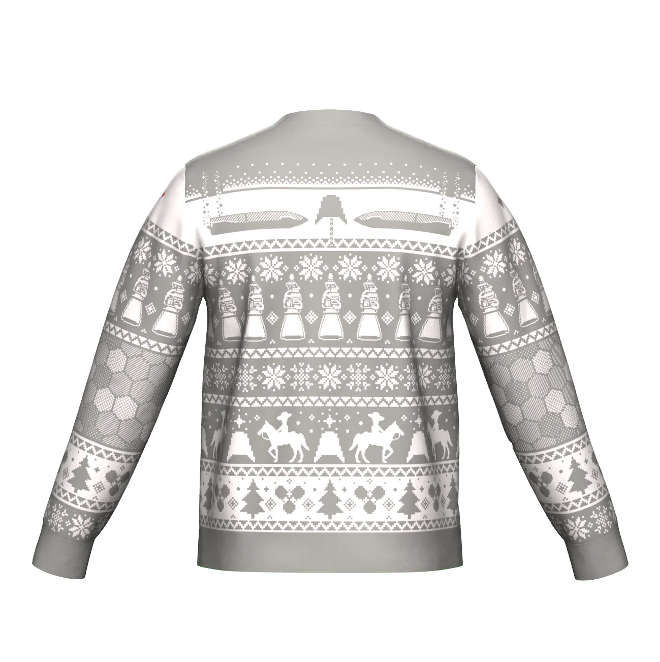 Starbase Knitted Holiday Sweater - GRAY - Image 4