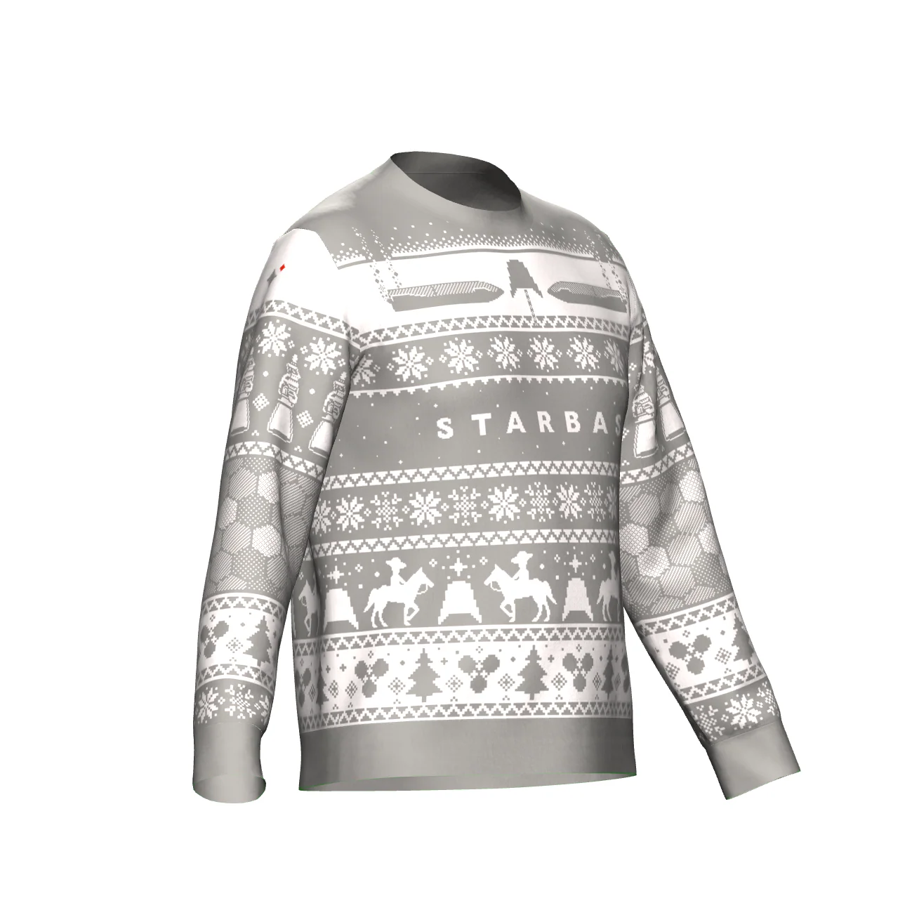 Starbase Knitted Holiday Sweater - GRAY - Image 5