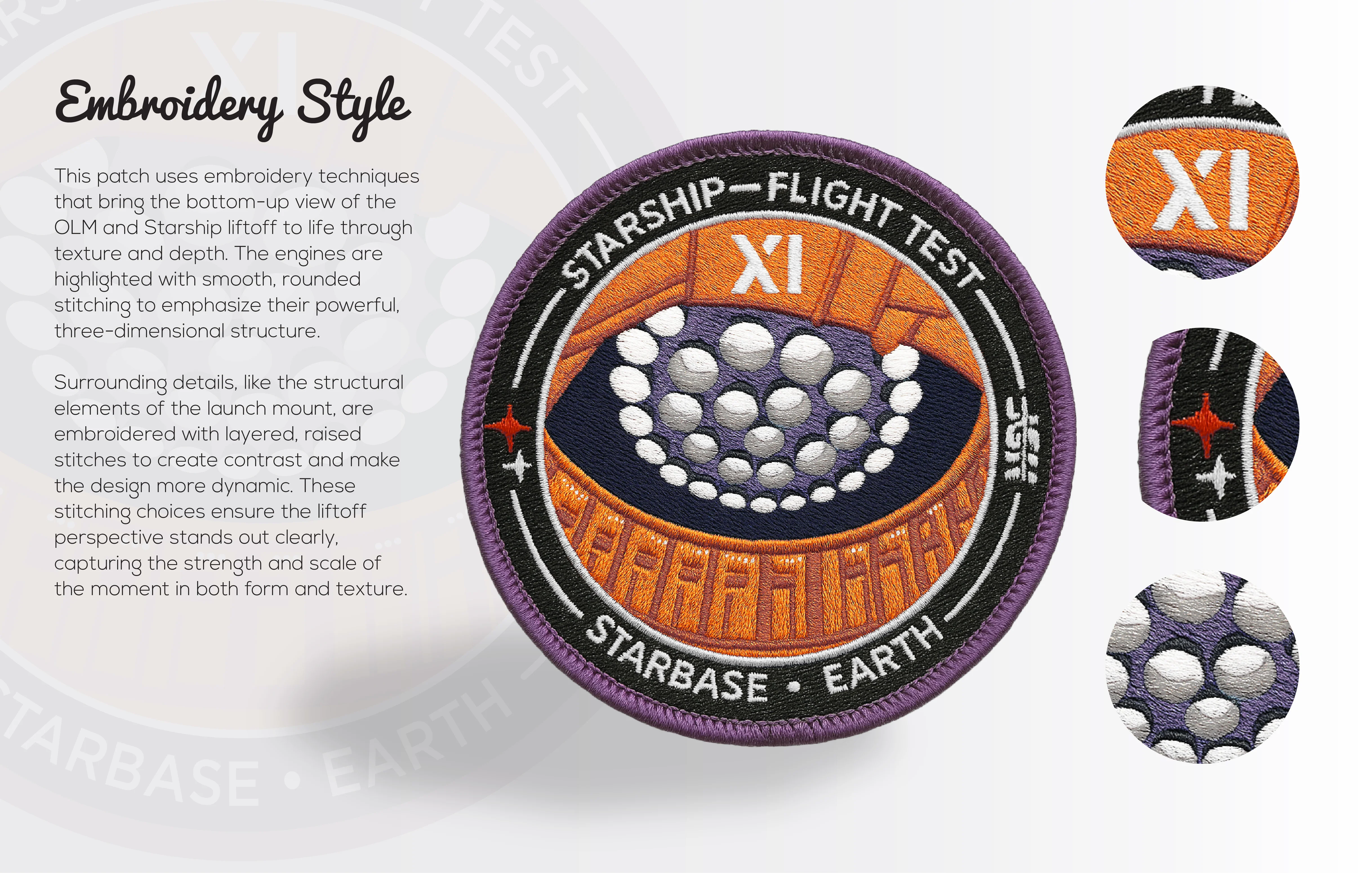 Starship Flight 11 — Embroidered Collector's Mission Patch - Image 4