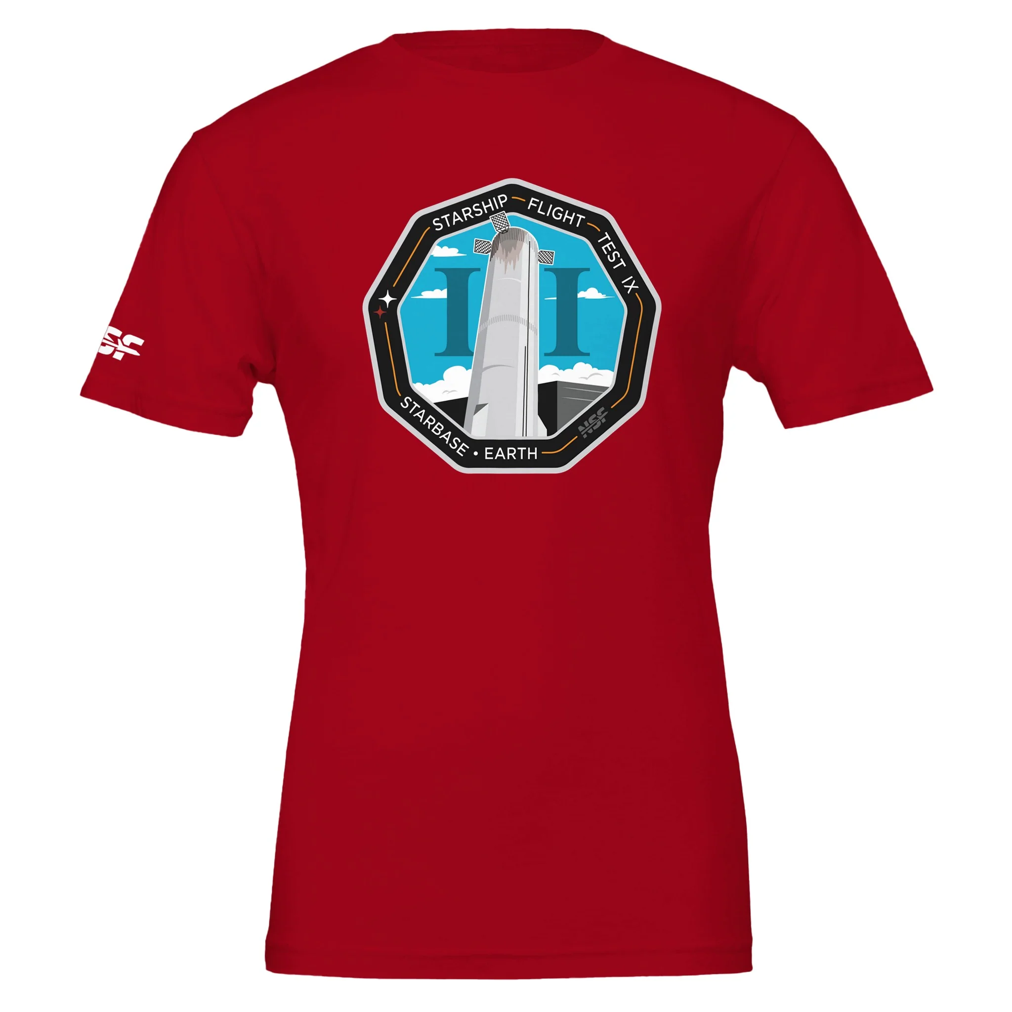 Starship Flight 9 Patch - Unisex T-shirt - Image 4