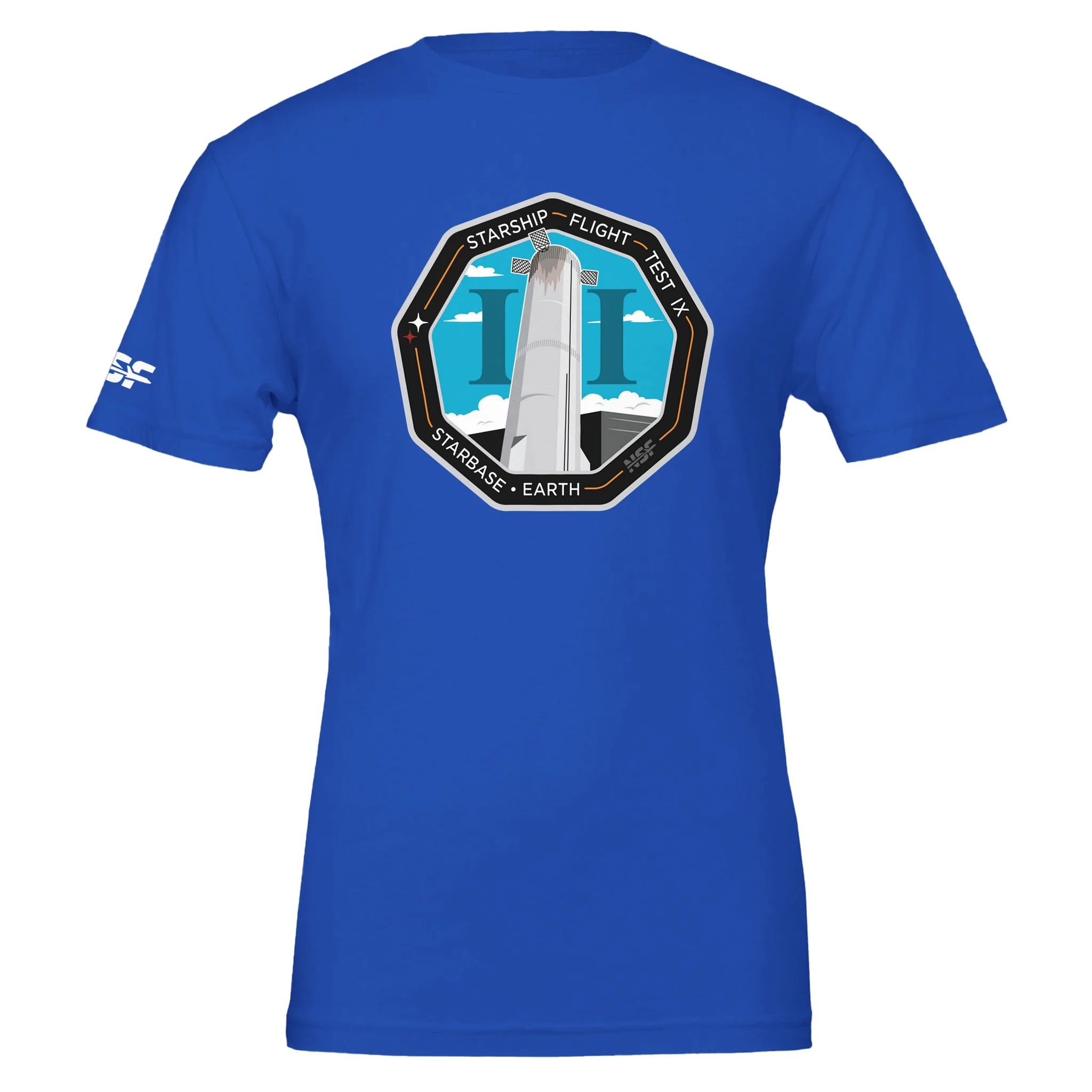 Starship Flight 9 Patch - Unisex T-shirt - Image 5