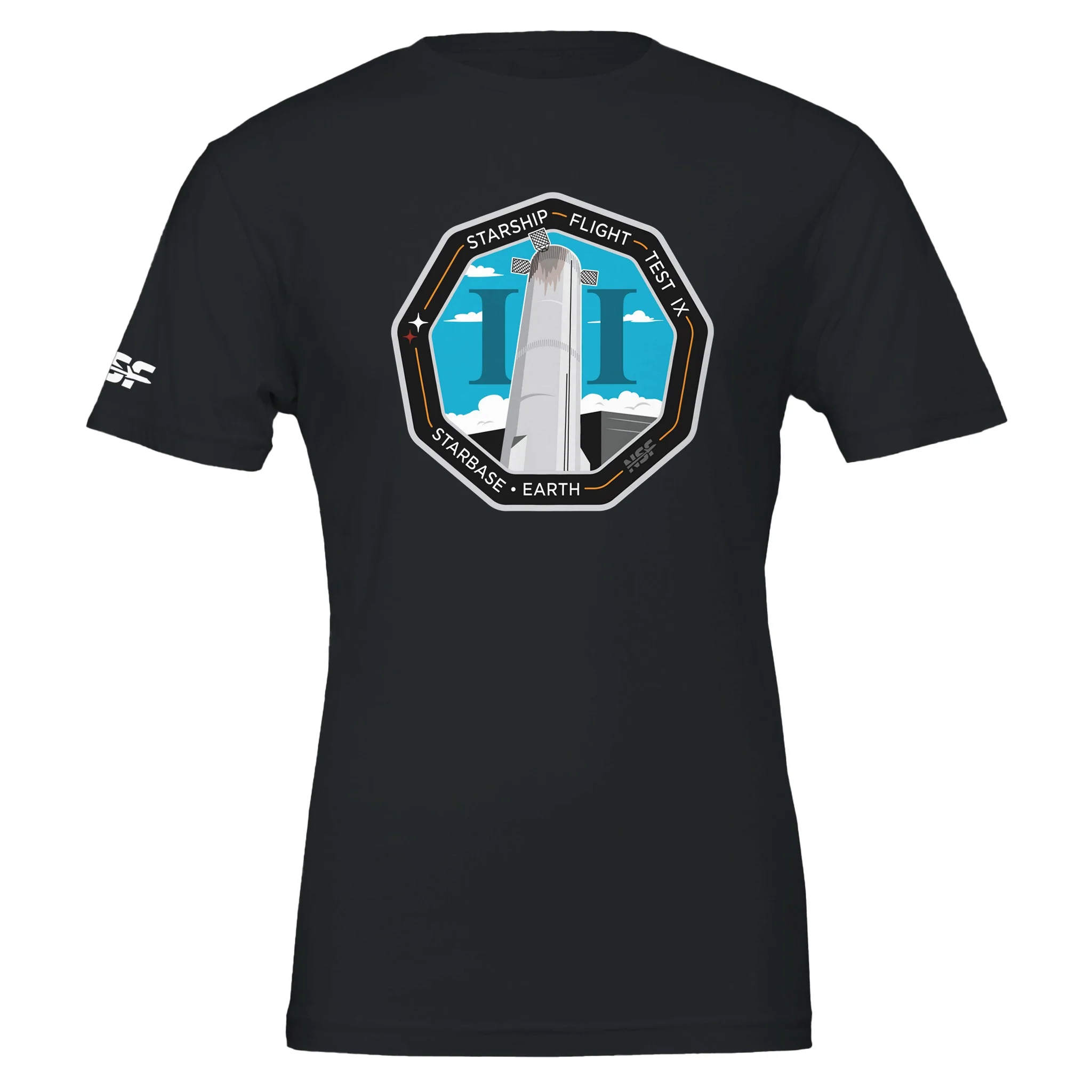 Starship Flight 9 Patch - Unisex T-shirt - Image 6