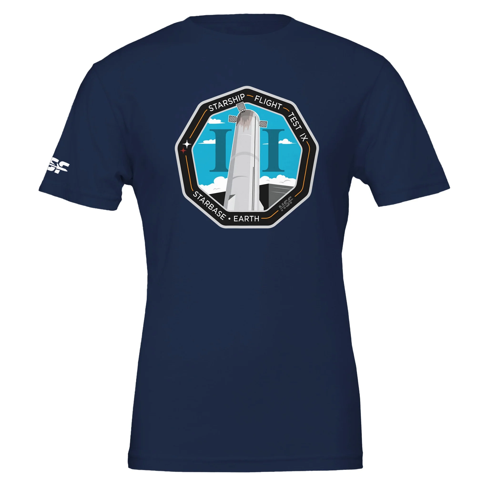 Starship Flight 9 Patch - Unisex T-shirt - Image 7