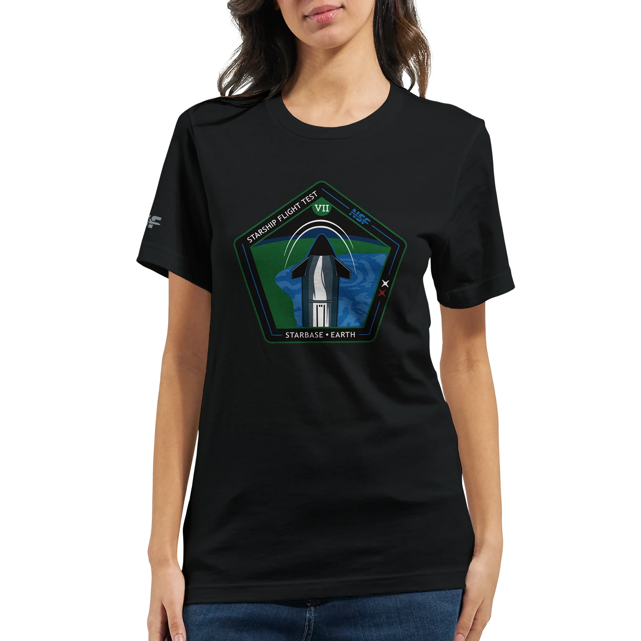 Starship Flight Test 7 - Unisex T-shirt - Image 14