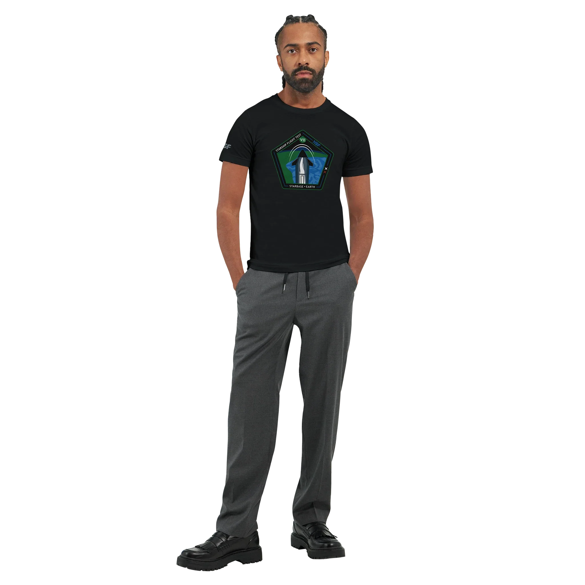Starship Flight Test 7 - Unisex T-shirt - Image 15