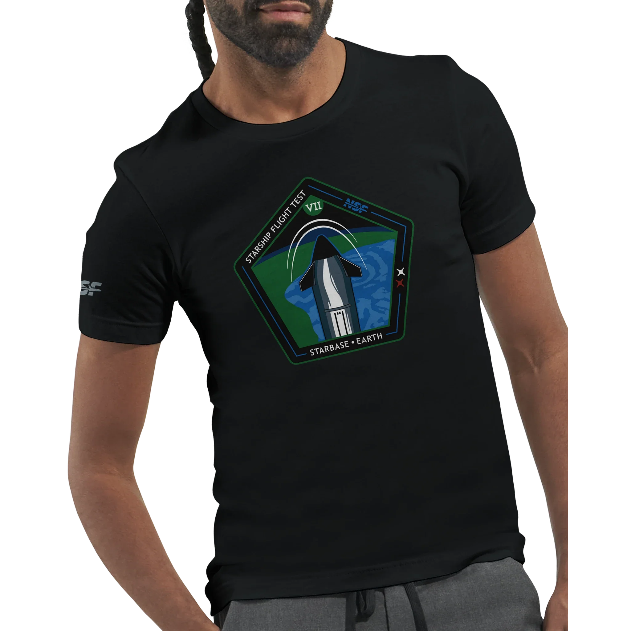 Starship Flight Test 7 - Unisex T-shirt - Image 17