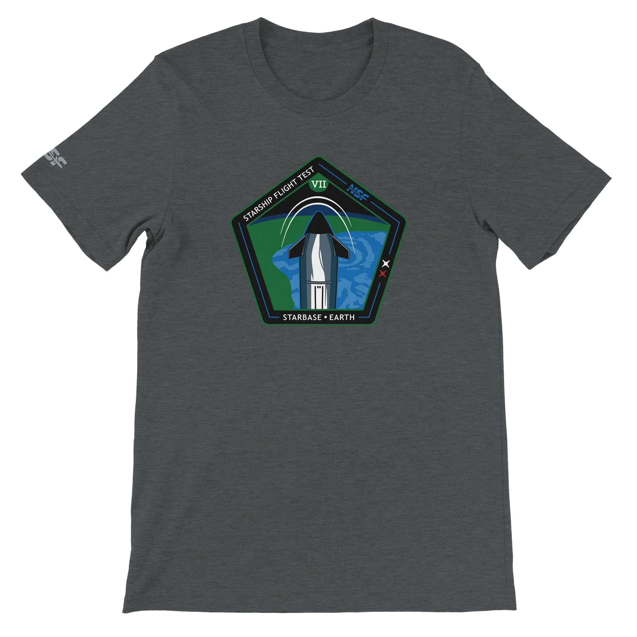 Starship Flight Test 7 - Unisex T-shirt - Image 3